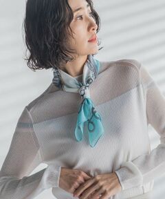 la.f... / ラ・エフ マフラー・ショール・スヌード・ストール | マリンプリントシアースカーフ