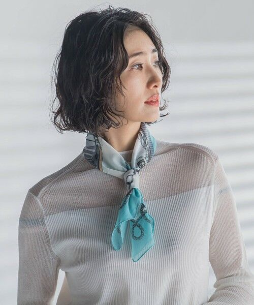 la.f... / ラ・エフ マフラー・ショール・スヌード・ストール | マリンプリントシアースカーフ | 詳細15