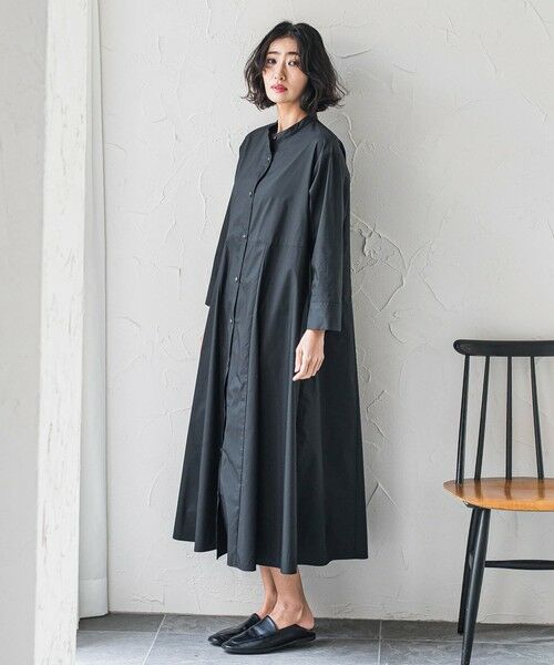 la.f... / ラ・エフ ロング・マキシ丈ワンピース | 【biyori】""着るだけで立体感""フレアシャツワンピ≪洗濯機で洗える≫ | 詳細2