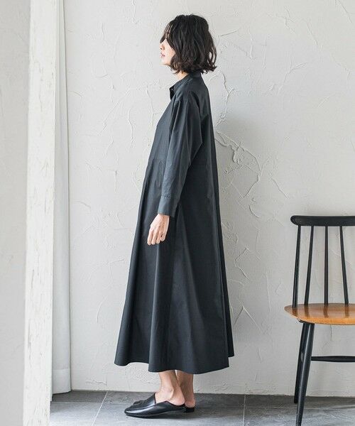 la.f... / ラ・エフ ロング・マキシ丈ワンピース | 【biyori】""着るだけで立体感""フレアシャツワンピ≪洗濯機で洗える≫ | 詳細3