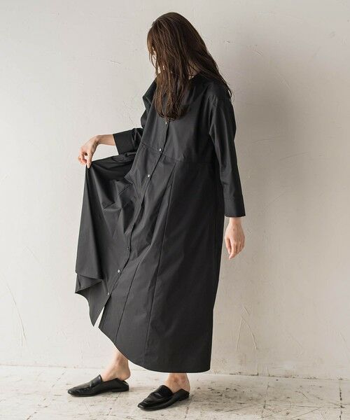 la.f... / ラ・エフ ロング・マキシ丈ワンピース | 【biyori】""着るだけで立体感""フレアシャツワンピ≪洗濯機で洗える≫ | 詳細6