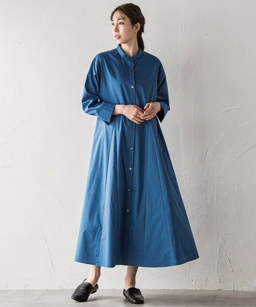 la.f... / ラ・エフ ロング・マキシ丈ワンピース | 【biyori】""着るだけで立体感""フレアシャツワンピ≪洗濯機で洗える≫ | 詳細9