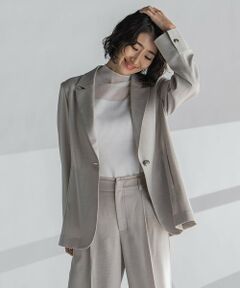 la.f... / ラ・エフ テーラードジャケット | 麻調テーラードジャケット≪手洗い可能≫