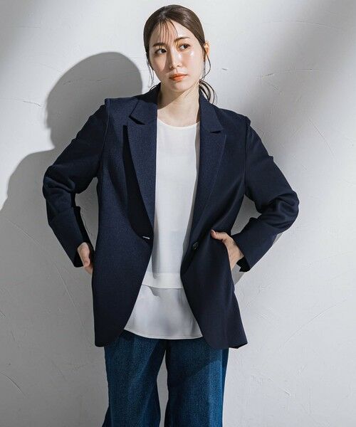 la.f... / ラ・エフ テーラードジャケット | 麻調テーラードジャケット≪手洗い可能≫ | 詳細9