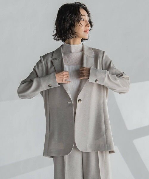 la.f... / ラ・エフ テーラードジャケット | 麻調テーラードジャケット≪手洗い可能≫ | 詳細24