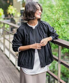 la.f... / ラ・エフ テーラードジャケット | 【biyori】""着映えと軽さ""華やぎギャザーブルゾン≪手洗い可能≫