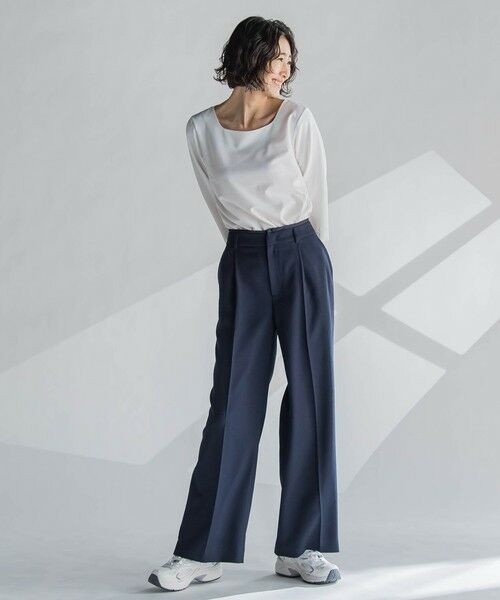 la.f... / ラ・エフ その他パンツ | 麻調ワイドパンツ≪洗濯機で洗える≫ | 詳細7