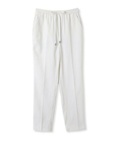 【新品】 sheller シェリエ　ドットテーパードパンツ　ホワイト zip dot tapered pants – shéller / シェリエ