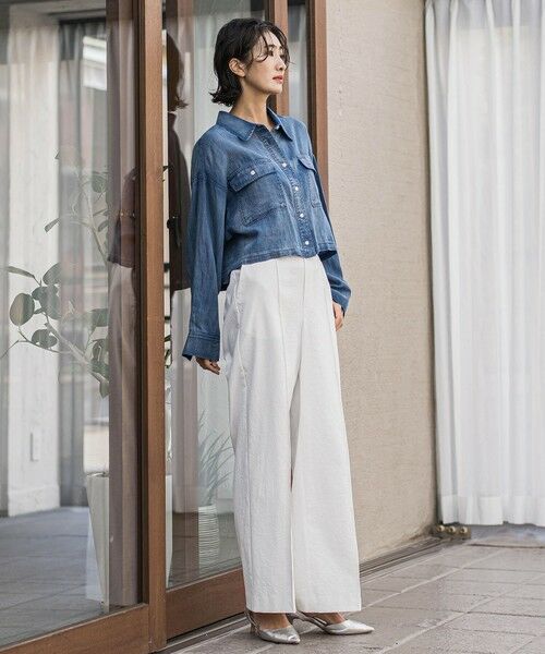 la.f... / ラ・エフ その他パンツ | 【WEB限定】シェルタリングワイドパンツ≪洗濯機で洗える≫ | 詳細5