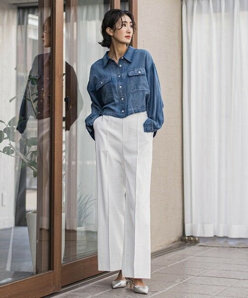 la.f... / ラ・エフ その他パンツ | 【WEB限定】シェルタリングワイドパンツ≪洗濯機で洗える≫ | 詳細6