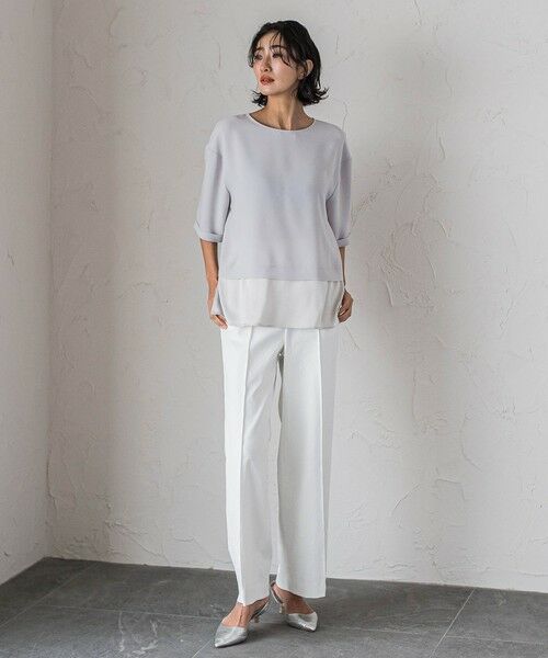 la.f... / ラ・エフ その他パンツ | 【WEB限定】シェルタリングワイドパンツ≪洗濯機で洗える≫ | 詳細9