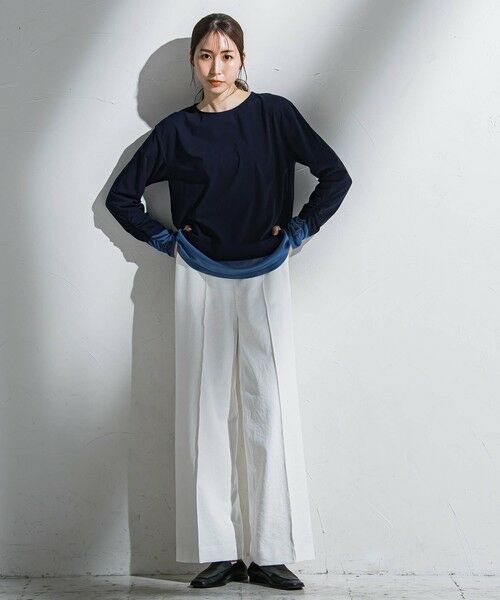 la.f... / ラ・エフ その他パンツ | 【WEB限定】シェルタリングワイドパンツ≪洗濯機で洗える≫ | 詳細24