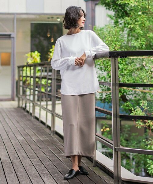 la.f... / ラ・エフ ミニ・ひざ丈スカート | 【biyori】""すっきり履ける""ストレッチナロースカート≪洗濯機で洗える≫ | 詳細18