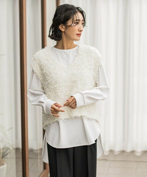la.f... / ラ・エフ ニット・セーター | チュールモールニット≪手洗い可能≫ | 詳細1