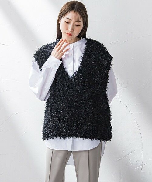 la.f... / ラ・エフ ニット・セーター | チュールモールニット≪手洗い可能≫ | 詳細15