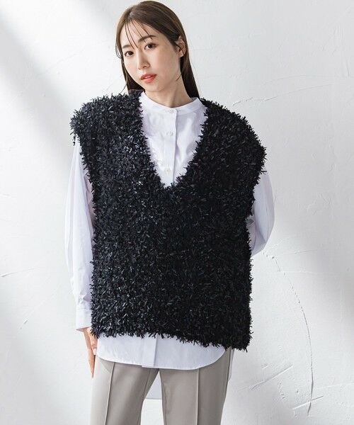 la.f... / ラ・エフ シャツ・ブラウス | バンドカラーシャツ≪洗濯機で洗える≫ | 詳細1