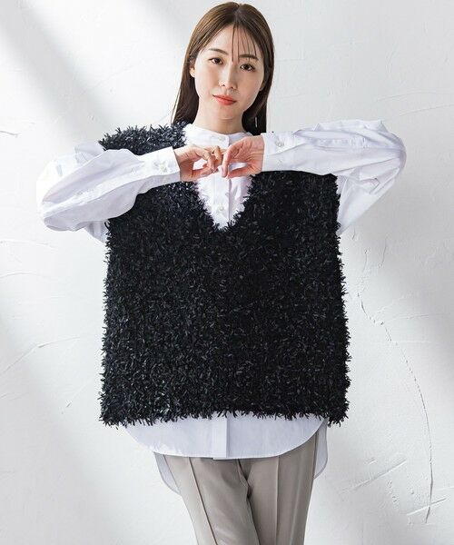 la.f... / ラ・エフ シャツ・ブラウス | バンドカラーシャツ≪洗濯機で洗える≫ | 詳細2