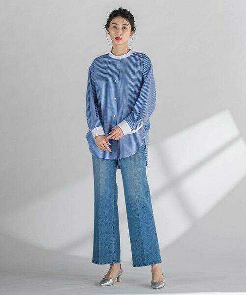 la.f... / ラ・エフ シャツ・ブラウス | バンドカラーシャツ≪洗濯機で洗える≫ | 詳細27