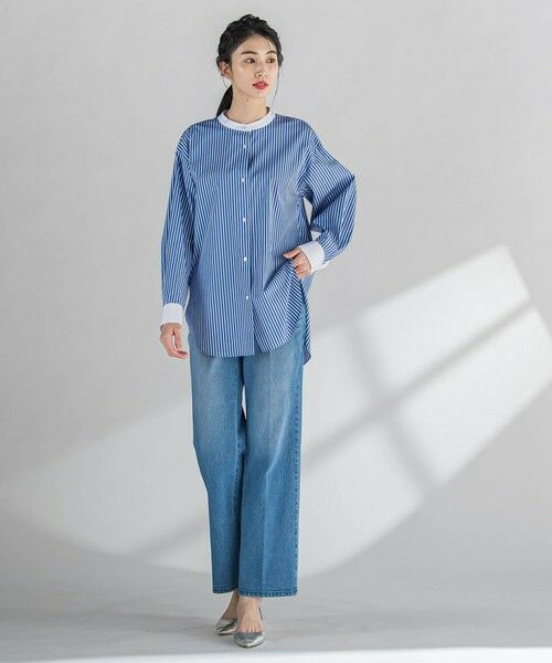 la.f... / ラ・エフ シャツ・ブラウス | バンドカラーシャツ≪洗濯機で洗える≫ | 詳細28