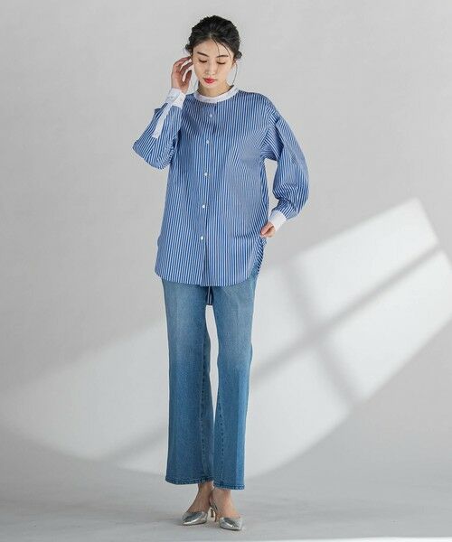 la.f... / ラ・エフ シャツ・ブラウス | バンドカラーシャツ≪洗濯機で洗える≫ | 詳細29