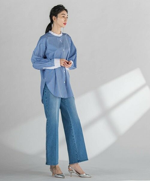 la.f... / ラ・エフ シャツ・ブラウス | バンドカラーシャツ≪洗濯機で洗える≫ | 詳細30