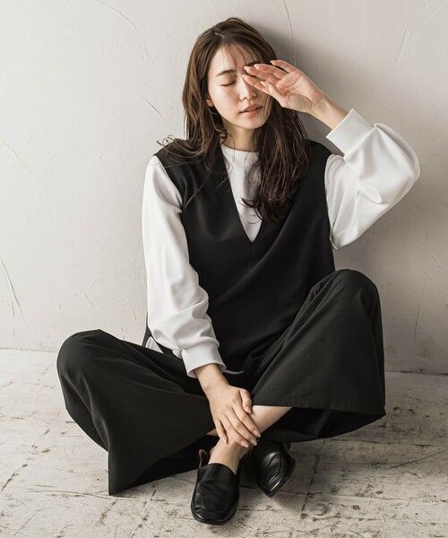 la.f... / ラ・エフ シャツ・ブラウス | 【biyori】""ゆったり着痩せ""レイヤードベスト≪洗濯機で洗える≫ | 詳細15