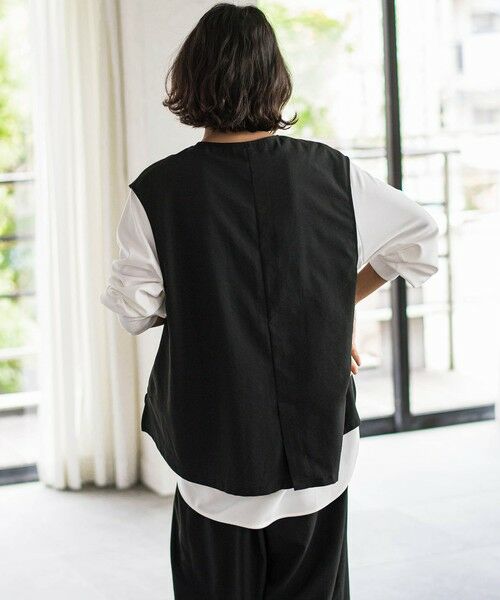 la.f... / ラ・エフ シャツ・ブラウス | 【biyori】""ゆったり着痩せ""レイヤードベスト≪洗濯機で洗える≫ | 詳細3