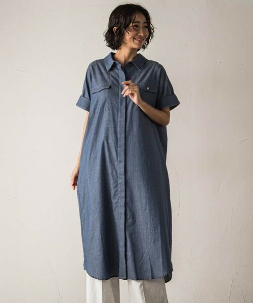 la.f... / ラ・エフ ロング・マキシ丈ワンピース | 【biyori】ダンガリーシャツワンピ≪手洗い可能≫ | 詳細1