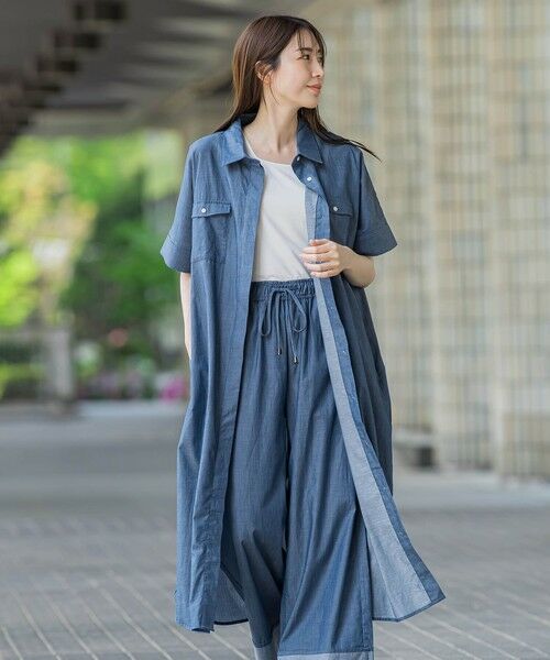 la.f... / ラ・エフ ロング・マキシ丈ワンピース | 【biyori】ダンガリーシャツワンピ≪手洗い可能≫ | 詳細10