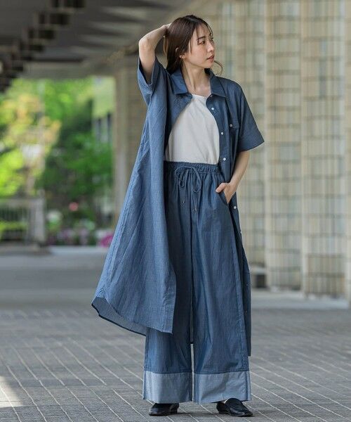 la.f... / ラ・エフ ロング・マキシ丈ワンピース | 【biyori】ダンガリーシャツワンピ≪手洗い可能≫ | 詳細12