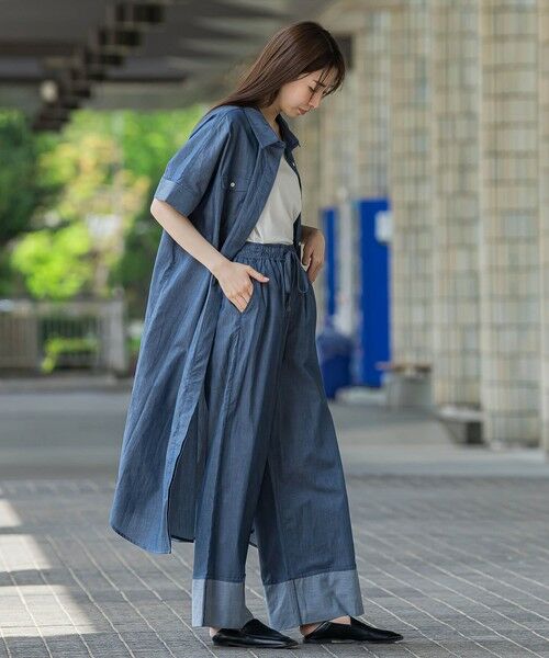 la.f... / ラ・エフ ロング・マキシ丈ワンピース | 【biyori】ダンガリーシャツワンピ≪手洗い可能≫ | 詳細13