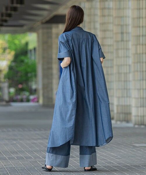 la.f... / ラ・エフ ロング・マキシ丈ワンピース | 【biyori】ダンガリーシャツワンピ≪手洗い可能≫ | 詳細14