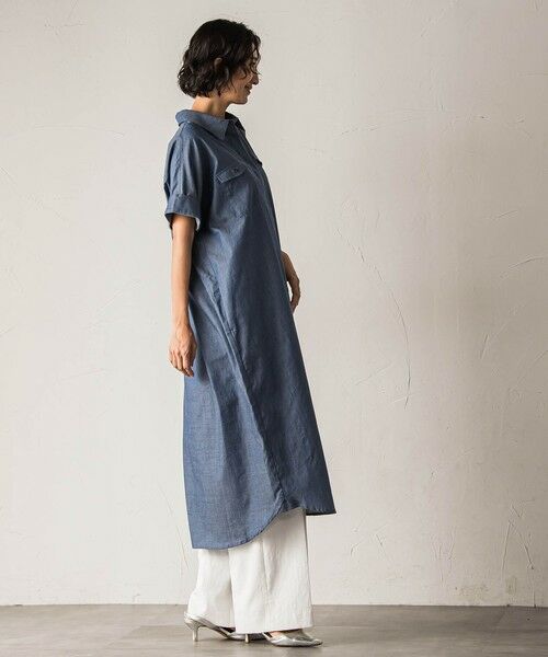 la.f... / ラ・エフ ロング・マキシ丈ワンピース | 【biyori】ダンガリーシャツワンピ≪手洗い可能≫ | 詳細7