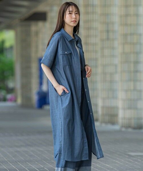 la.f... / ラ・エフ ロング・マキシ丈ワンピース | 【biyori】ダンガリーシャツワンピ≪手洗い可能≫ | 詳細9