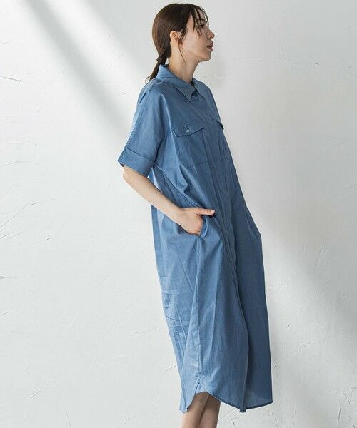 la.f... / ラ・エフ ロング・マキシ丈ワンピース | 【biyori】ダンガリーシャツワンピ≪手洗い可能≫ | 詳細24