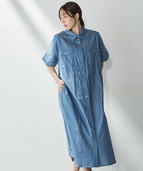 la.f... / ラ・エフ ロング・マキシ丈ワンピース | 【biyori】ダンガリーシャツワンピ≪手洗い可能≫ | 詳細25