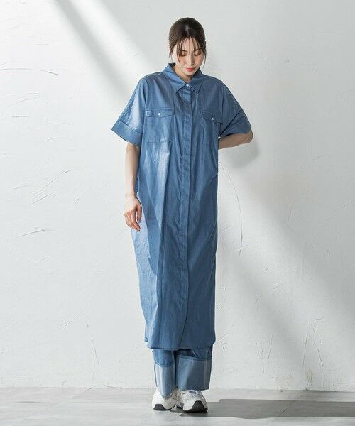 la.f... / ラ・エフ ロング・マキシ丈ワンピース | 【biyori】ダンガリーシャツワンピ≪手洗い可能≫ | 詳細30