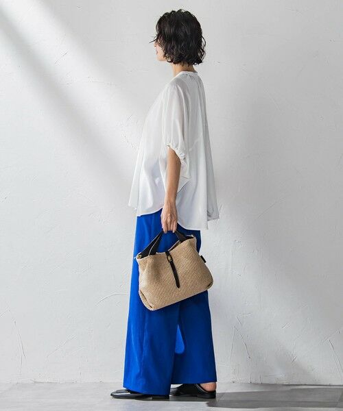 la.f... / ラ・エフ その他小物 | 【VIOLAd'ORO】イタリアンラフィアシート2WAYトートバッグ | 詳細14