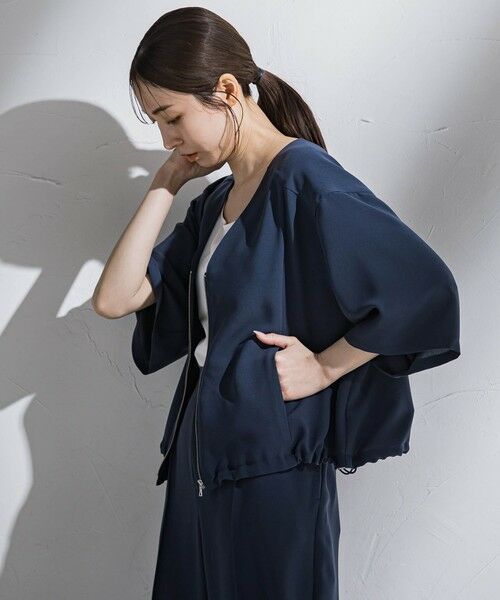 la.f... / ラ・エフ テーラードジャケット | 【旅楽シリーズ】”シワレス”ジップアップブルゾン≪洗濯機で洗える≫ | 詳細13