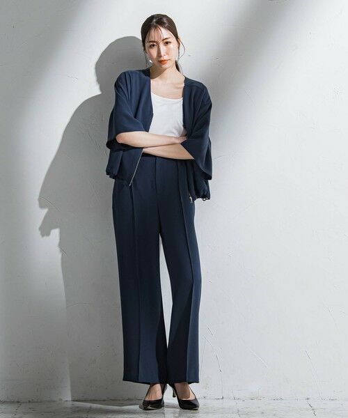 la.f... / ラ・エフ テーラードジャケット | 【旅楽シリーズ】”シワレス”ジップアップブルゾン≪洗濯機で洗える≫ | 詳細15