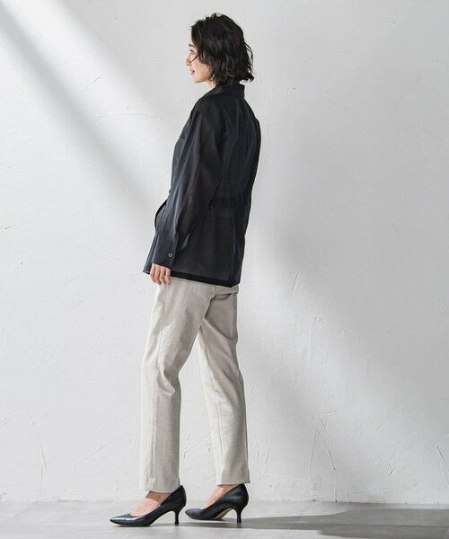 la.f... / ラ・エフ テーラードジャケット | ポケット付きシアーシャツジャケット≪洗濯機で洗える≫ | 詳細13