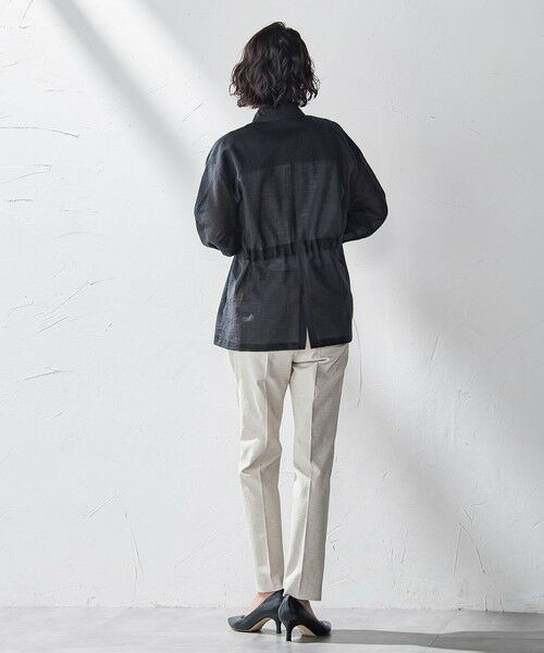 la.f... / ラ・エフ テーラードジャケット | ポケット付きシアーシャツジャケット≪洗濯機で洗える≫ | 詳細14