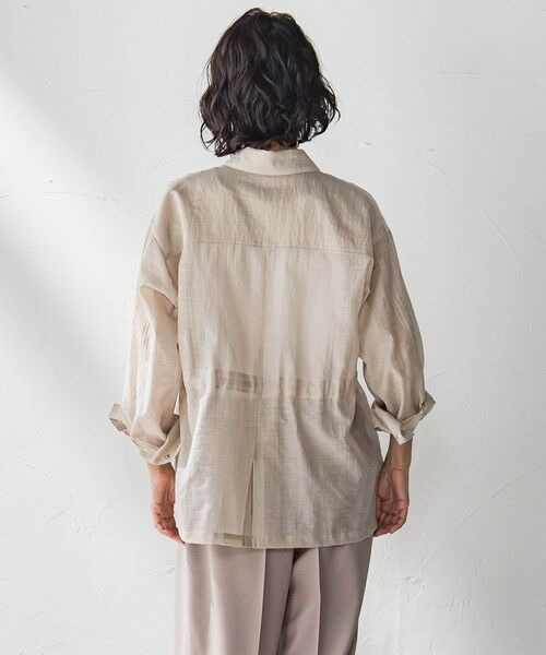 la.f... / ラ・エフ テーラードジャケット | ポケット付きシアーシャツジャケット≪洗濯機で洗える≫ | 詳細19