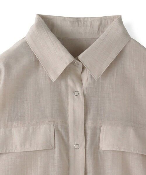 la.f... / ラ・エフ テーラードジャケット | ポケット付きシアーシャツジャケット≪洗濯機で洗える≫ | 詳細25