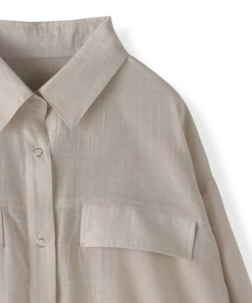 la.f... / ラ・エフ テーラードジャケット | ポケット付きシアーシャツジャケット≪洗濯機で洗える≫ | 詳細26