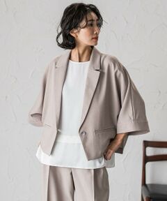 la.f... ラエフ テーラードジャケット 3XL レディース セール】麻調テーラードジャケット≪手洗い可能≫（テーラード