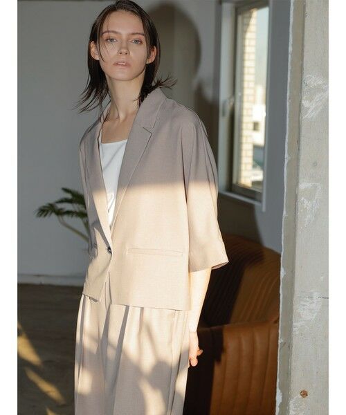 la.f... / ラ・エフ テーラードジャケット | 【WEB限定】五分袖ショートジャケット≪洗濯機で洗える≫ | 詳細20