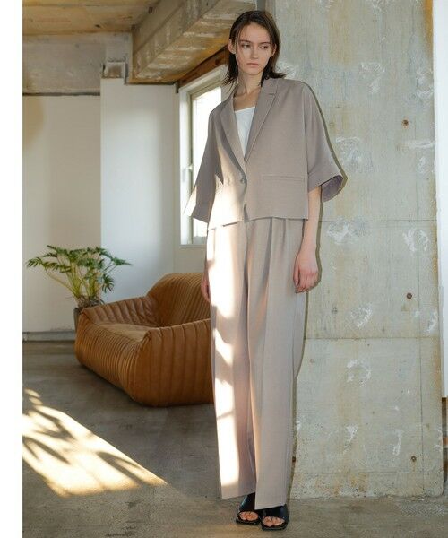 la.f... / ラ・エフ テーラードジャケット | 【WEB限定】五分袖ショートジャケット≪洗濯機で洗える≫ | 詳細21