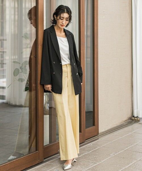 la.f... / ラ・エフ カットソー | スクエアネックタンクトップ≪洗濯機で洗える≫ | 詳細4