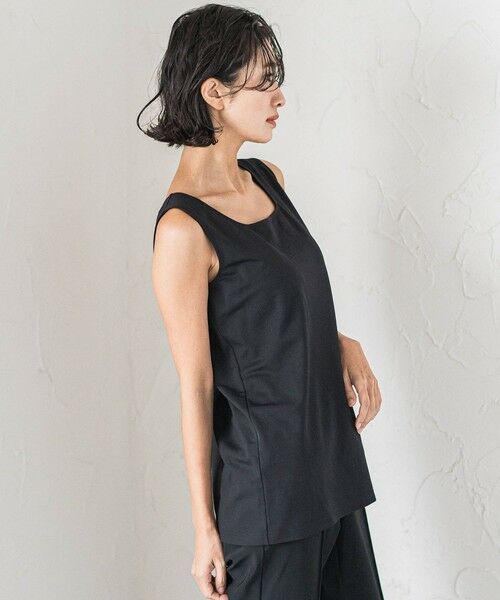 la.f... / ラ・エフ カットソー | スクエアネックタンクトップ≪洗濯機で洗える≫ | 詳細11